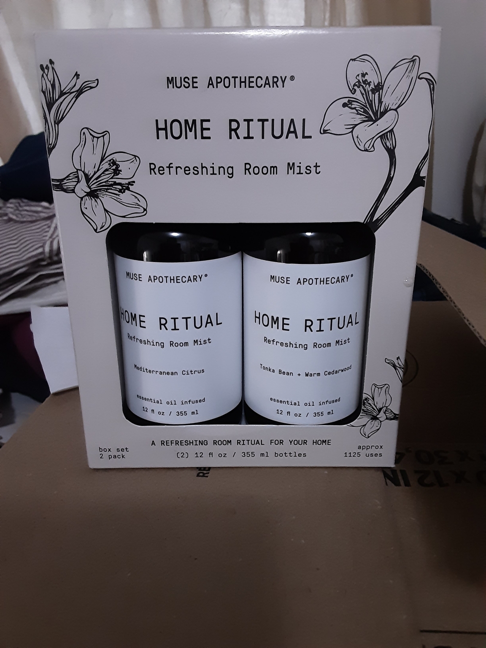 Muse Apothecary Home Ritual 2 Pk 12 Oz Ea Tonka Bean Cedarwood Citrus Oils